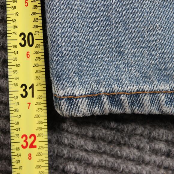 Levi’s 550 Jeans Mens 34x32 Light Wash Relaxed Fit Tapered Leg Non Stretch Y2K - Picture 9 of 12